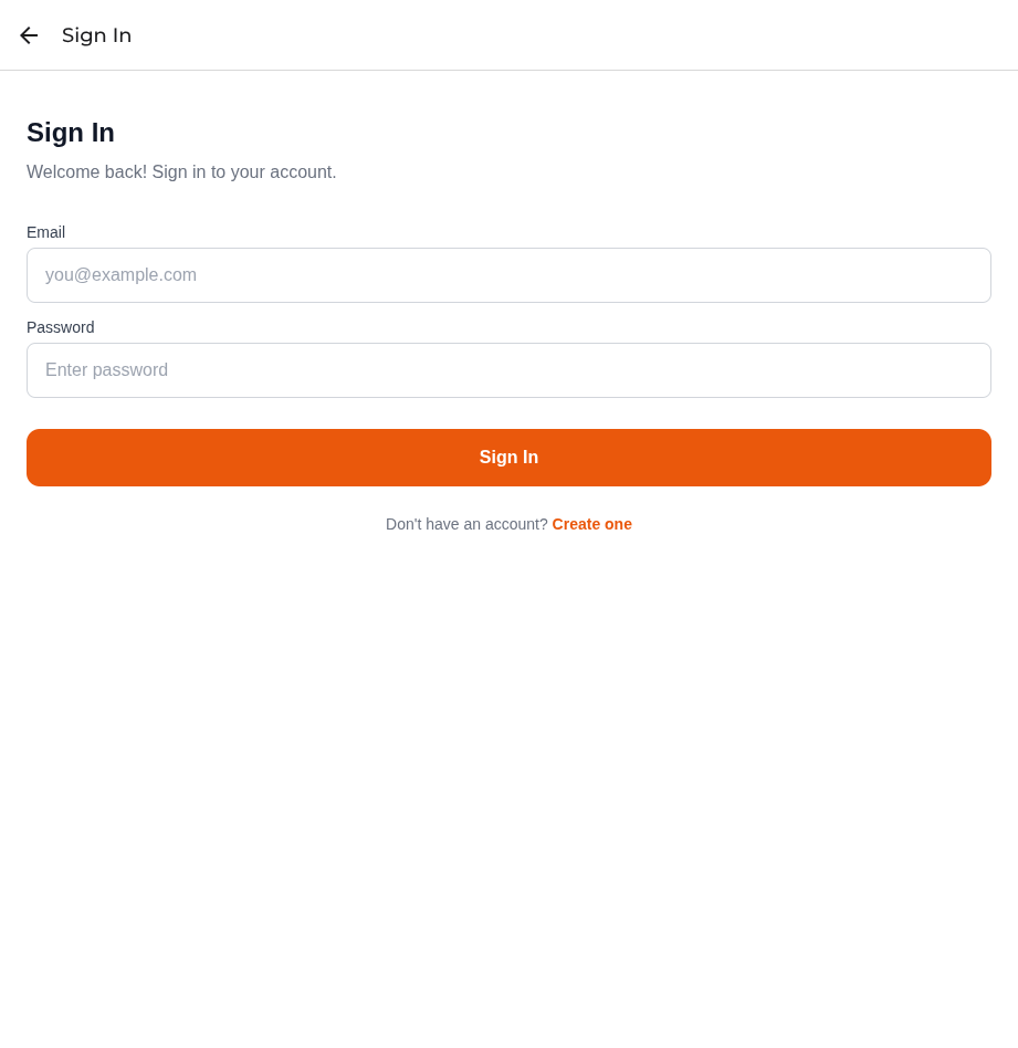 Mobile Login